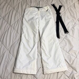 Dare2B White Ski Snow Pants Youth US 13-14 Waterproof Winter Snowboard
